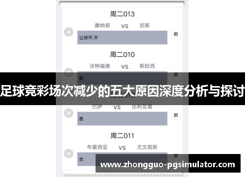 足球竞彩场次减少的五大原因深度分析与探讨